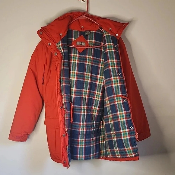 WOMANS WHITEFISH BAY Red Plaid LINED ZIP JACKET COAT Size Medium - Picture 3 of 4